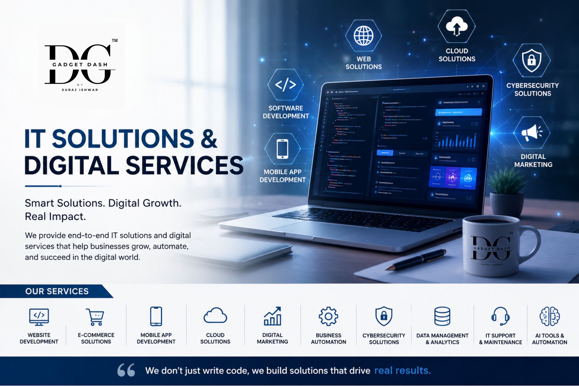 Gadget Dash IT solutions and technology services including automation, website development, and digital business systems.